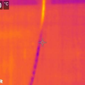 Wire through the IR Camera 