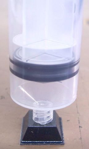  60 cc syringe, rubber feet cushions