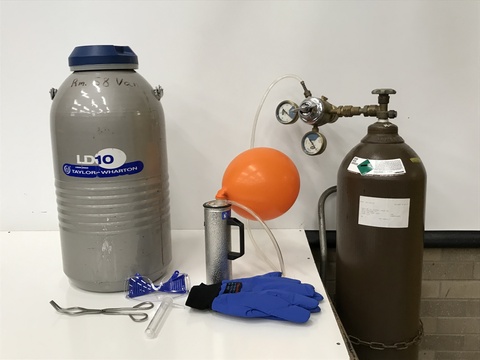 Liquid Nitrogen, Dewars, and Balloon