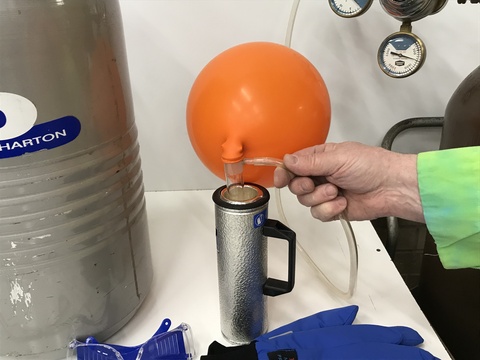 Liquid Nitrogen, Dewars, and Balloon