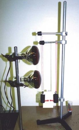 Set up for Thermal Properties of Rubber demo