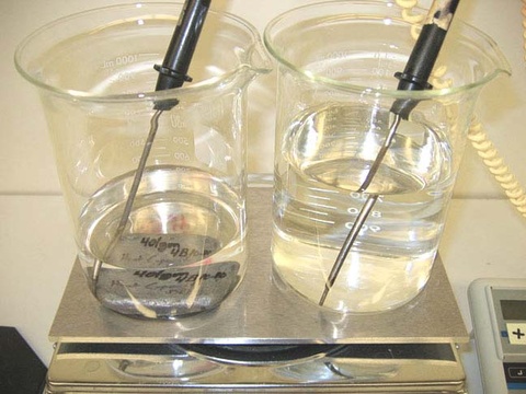 Beakers and Digital Thermometers 