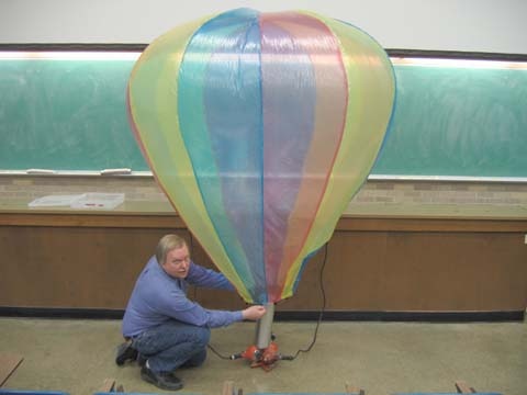 Hot Air Balloon filling with air 