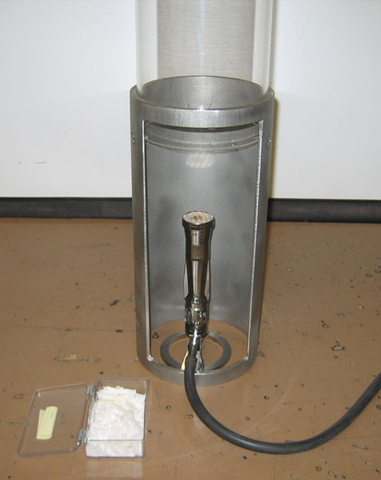 Fischer burner and confetti.