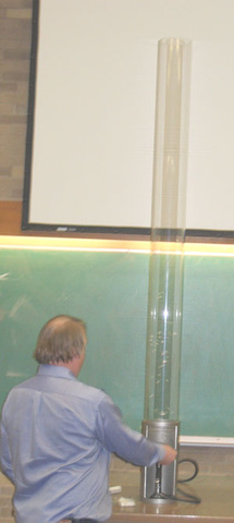 Set up for Convection Chimney with Confetti demo