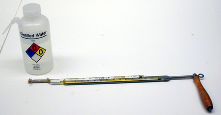 Wet and Dry Bulb Hygrometer and Water