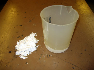 Dry Ice, plastic beaker