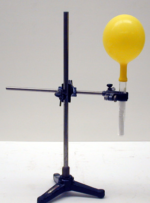 Test Tube, Test Tube Clamp, Small Balloon 