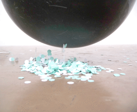 paper punches and balloon