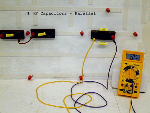 .1 mF capacitors - Parallel