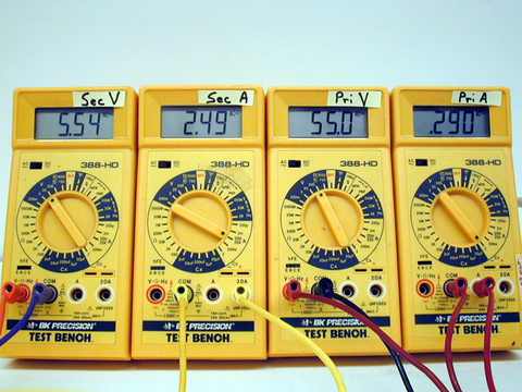 Multimeters (4), 24 Volt 8 Amp transformer