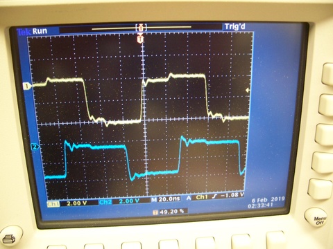 Delay Cable Oscilloscope Trace