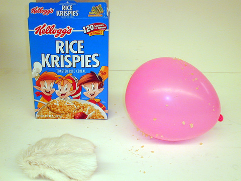 Fur, Balloon, and Rice Krispies 