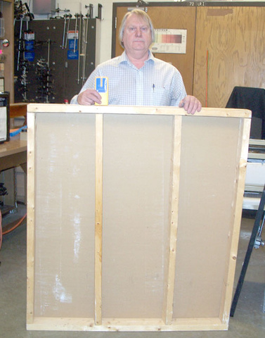 Studfinder and Wall Mockup