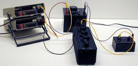 DC Power Supply, Variac, Resistor Box Capacitor Box, Keithley Multimeters