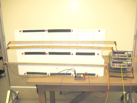 Resistor wires on meter sticks