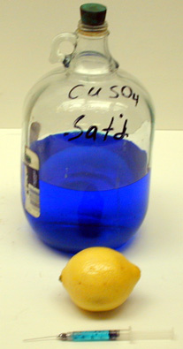 CuSO₄ and Lemon