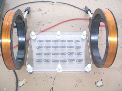Overhead Magnetic Domain Model Close up
