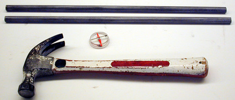 Hammer, Compass, and Soft Iron Rod