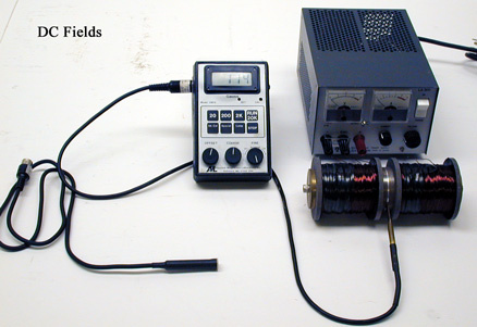 Gaussmeter with Axial and Transverse Probes, Electromagnet