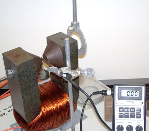 Gaussmeter with Axial and Transverse Probes, Electromagnet