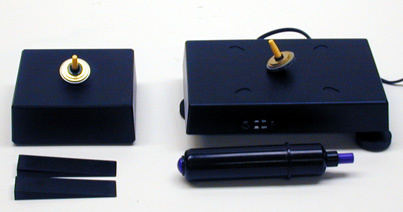 Levitron with tops, perpetuator, top starter