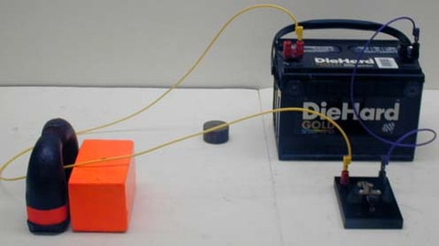 12 V car battery, Key Switches, Large Horn Magnet, Long banana cords