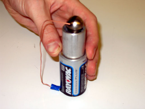 Battery, Magnet, Spacer Cup, Copper Wire