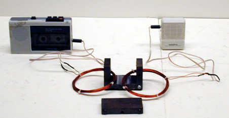 Portable Radio/Tape Player, Turn Coils, Speaker/Amplifier, Iron Cores 