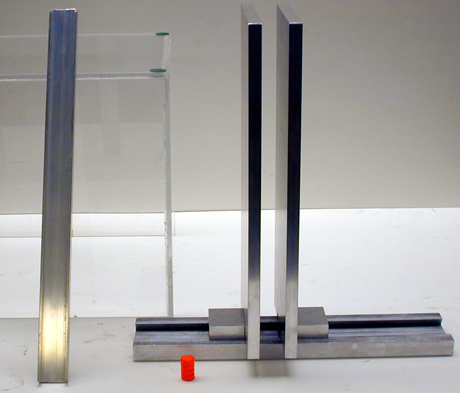 Copper Plates, Aluminum Plates on Moveable Stand,