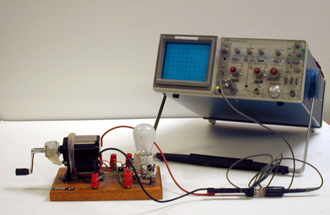 Hand Crank Generators with Light Bulbs,