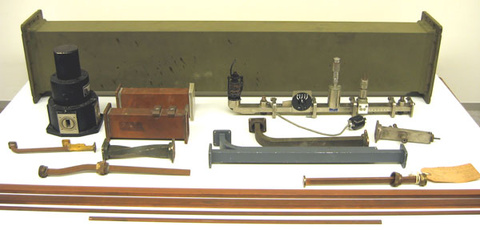 Various microwave wave-guides and accessories