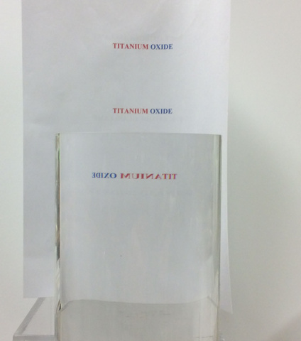 Cylindrical Lens Over Notecard