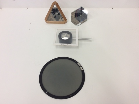 Large Corner Cube & Quarter Wave Plate Demo