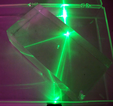 Laser through Block - No Wesson Oil