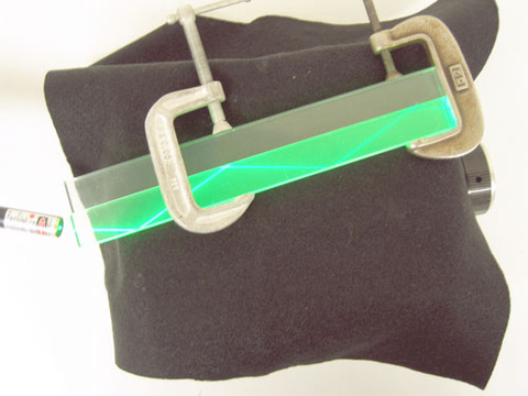 Frustrated Total Internal Reflection Demo