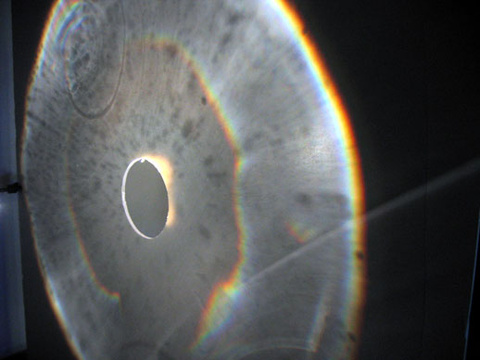 Projected Primary and Secondary Rainbows