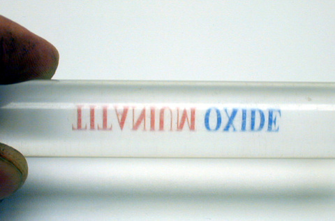 Cylindrical Lens Over Notecard
