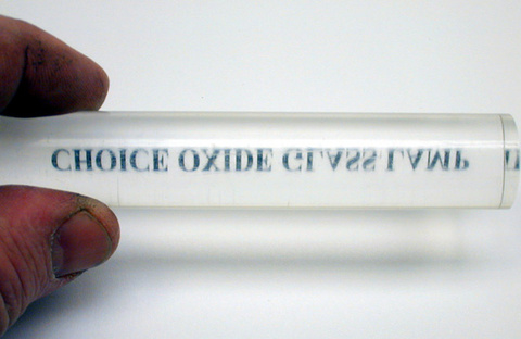 Cylindrical Lens Over Notecard