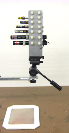 Mercury, White Light, and Laser Spectra Set up 