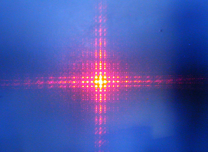 Helium-Neon Laser & Screen Image