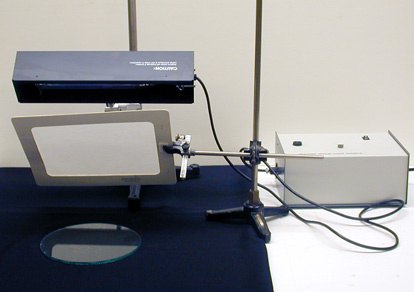 Sodium Lamp with Power Supply and Accessories, Round Glass Plates