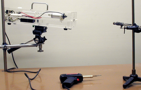 Laser with expanding lens, Soldering Gun