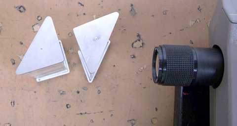 prisms, slide projector