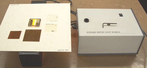 Quarter and Half Wave Plates Setup - Sodium Light