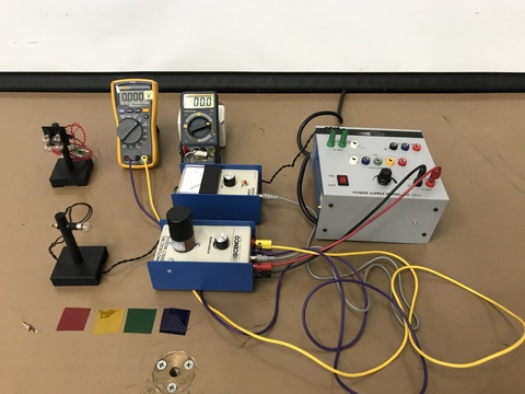Equipment for Photoelectric Effect Demo