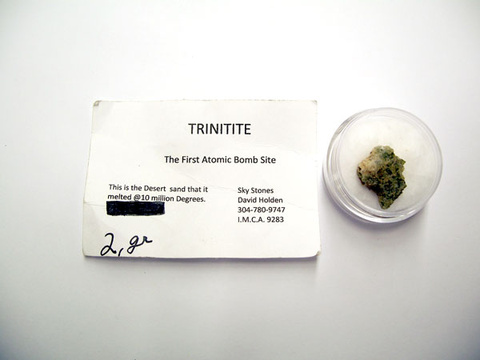 Trinitite from the First Atomic Bomb Site