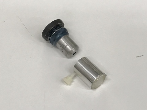 Laser with diffusing lens, ground glass plate.