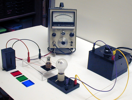 Equipment for Photoelectric Effect Demo