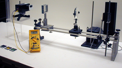 Equipment for Photoelectric Effect Stopping Potential Demo
